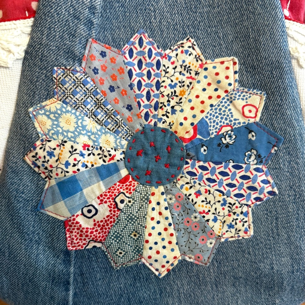 Quilted Patchwork Purse Featuring Authentic 1920’… - image 3